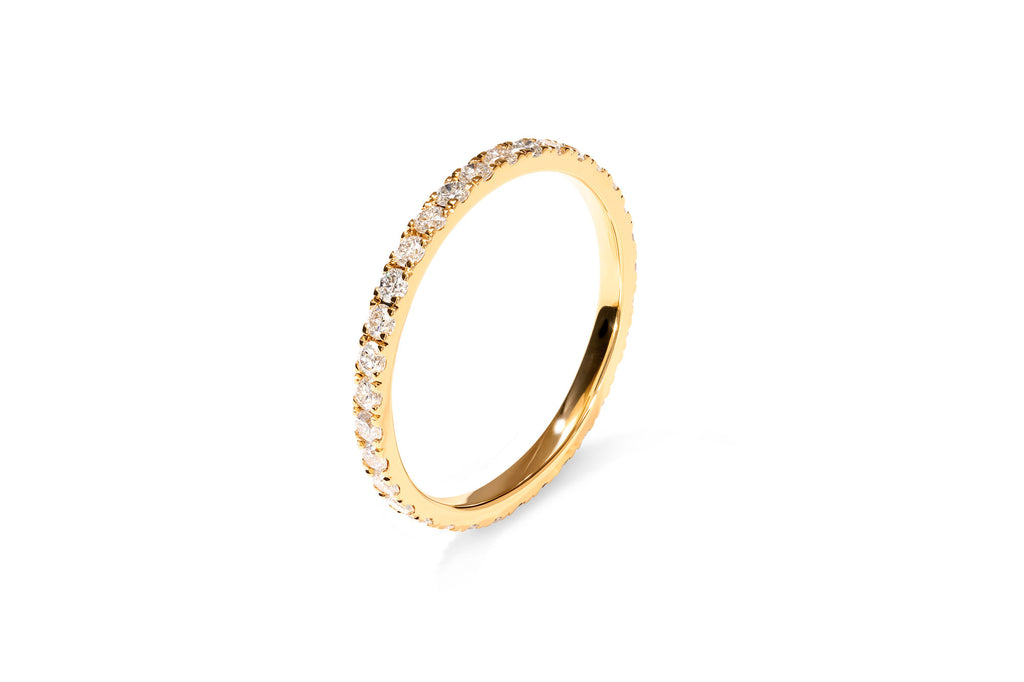 Amore The Eternity Classic 18K Gold Ring w. Diamonds