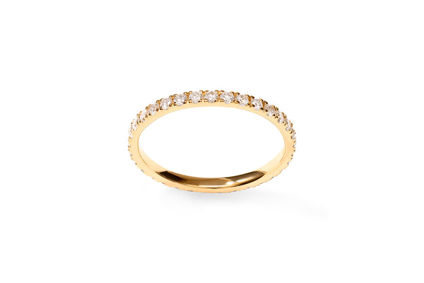 Amore The Eternity Classic 18K Gold Ring w. Diamonds