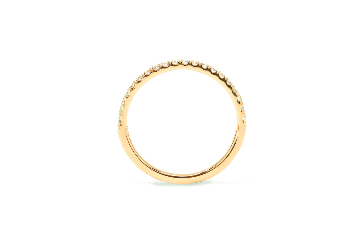 Amore The Eternity Classic Halv 18K Guld Ring m. Diamanter