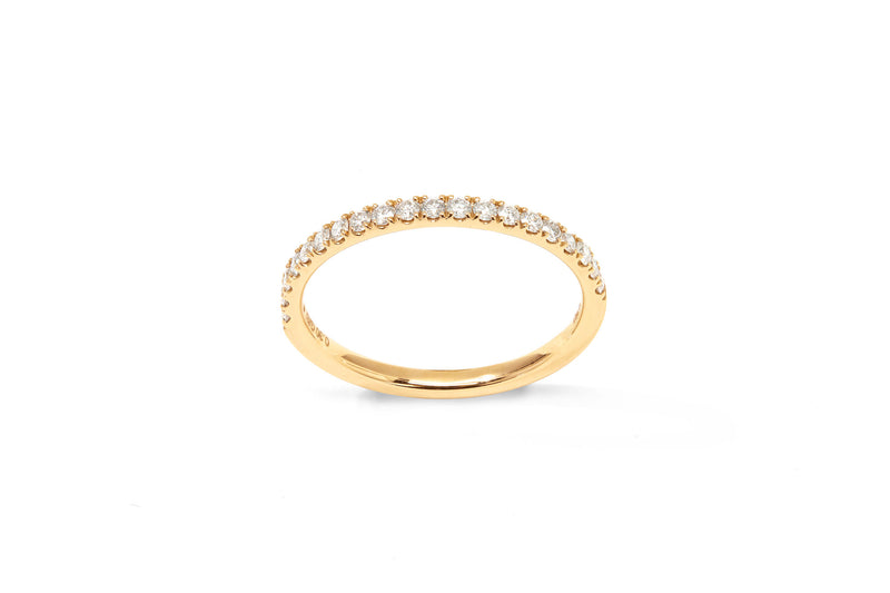 Amore The Eternity Classic Halv 18K Guld Ring m. Diamanter