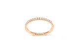 Amore The Eternity Classic Half 18K Rosegold Ring w. Diamonds