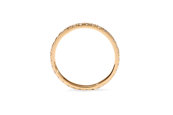 Amore The Eternity Classic 18K Rosegold Ring w. Diamonds