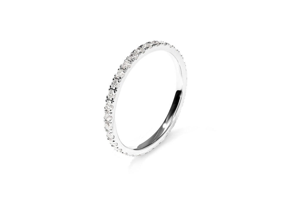 Amore The Eternity Classic 18K Whitegold Ring w. Diamonds