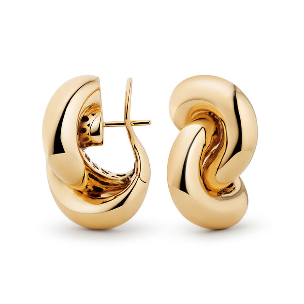 Legacy Knot Big 18K Gold Earrings