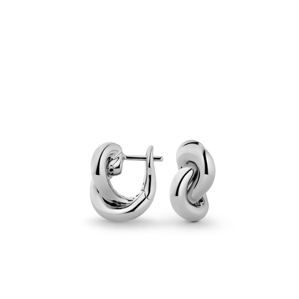 Legacy Knot Small 18K White Gold Earrings