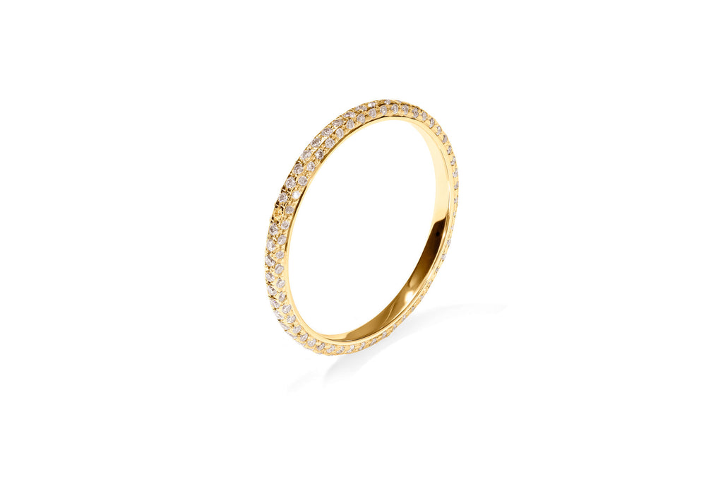 Amore The Luxury 18K Gold Ring w. Diamonds