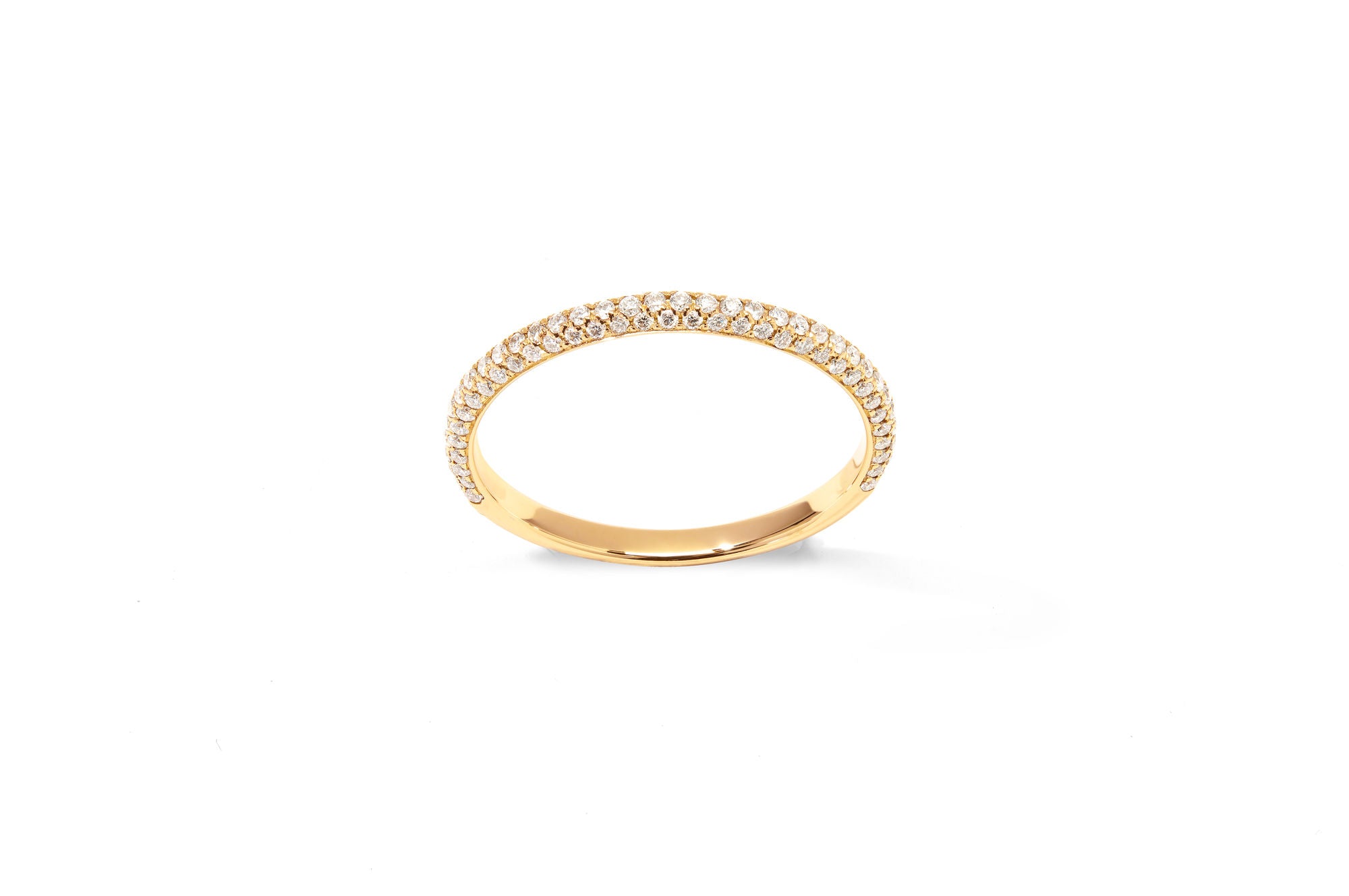 Amore The Luxury Half 18K Gold Ring w. Diamonds