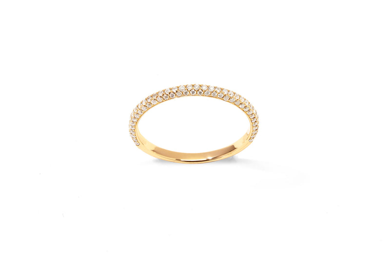 Amore The Luxury Halv 18K Guld Ring m. Diamanter