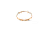 Amore The Luxury Half 18K Rosegold Ring w. Diamonds