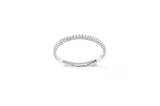 Amore The Luxury Halv 18K Hvidguld Ring m. Diamanter