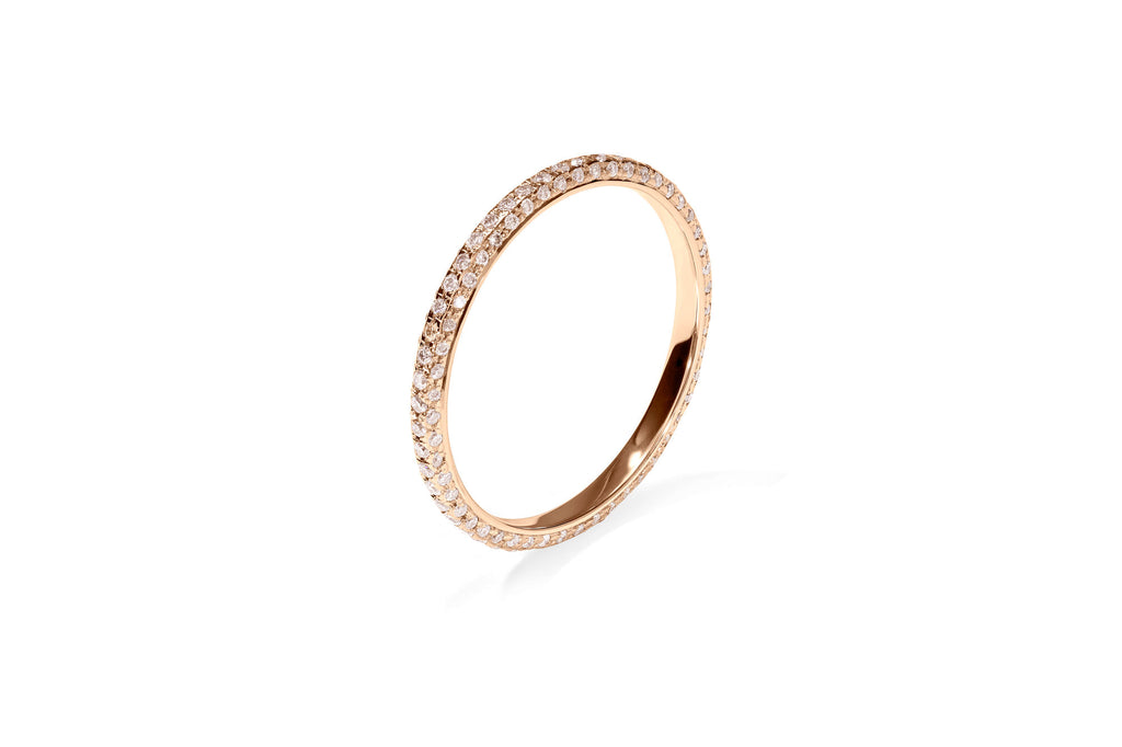 Amore The Luxury 18K Rosegold Ring w. Diamonds