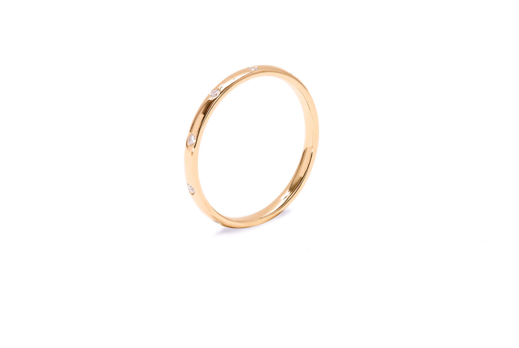 Amore Star Eternity 18K Rosegold Ring w. Diamonds