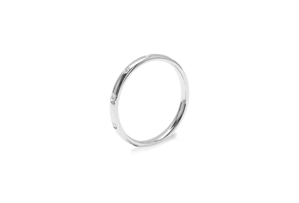 Amore Star Eternity 18K Whitegold Ring w. Diamonds