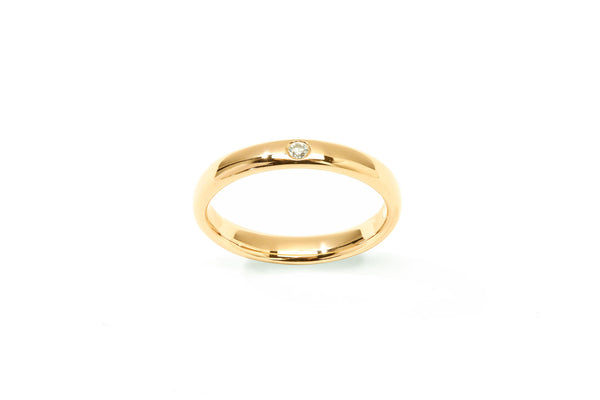 Amore Star 18K Gold Ring w. Diamond