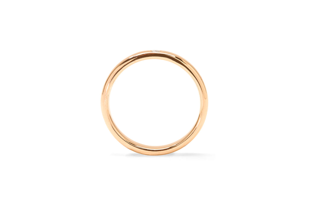 Amore Star 18K Rosegold Ring w. Diamond