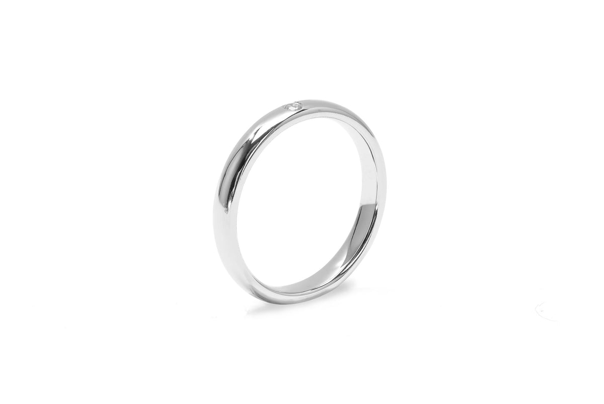 Amore Star 18K Whitegold Ring w. Diamond