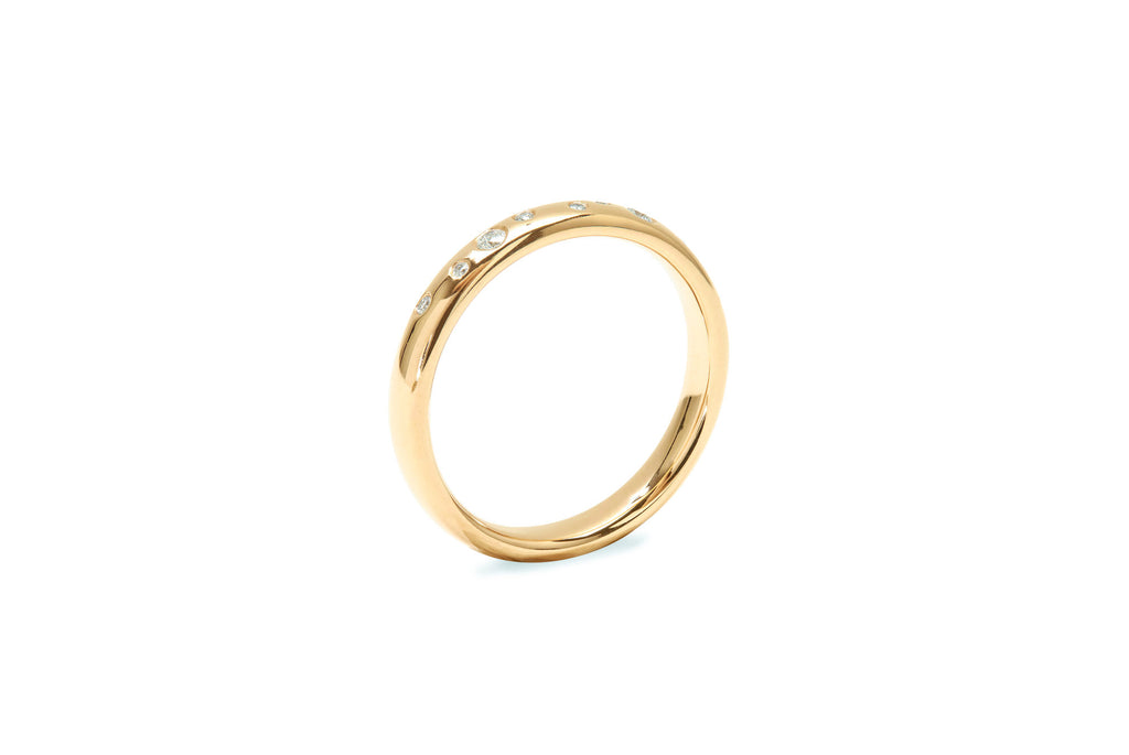 Amore Stardust 18K Gold Ring w. Diamonds