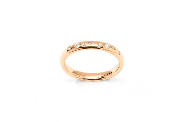 Amore Stardust 18K Rosegold Ring w. Diamonds