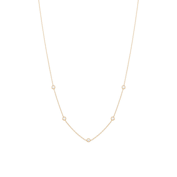 Tiny Halskette aus 18K Gold mit Diamanten