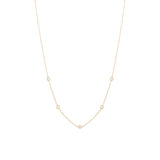 Alexa Fine Jewelry | Tiny 18K Gold Necklace w. Diamonds