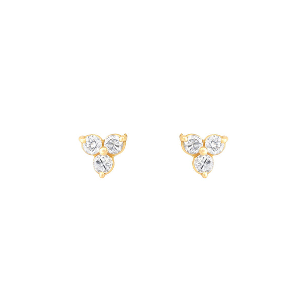 Triangle Diamant Ohrstecker aus 18K Gold mit Diamant