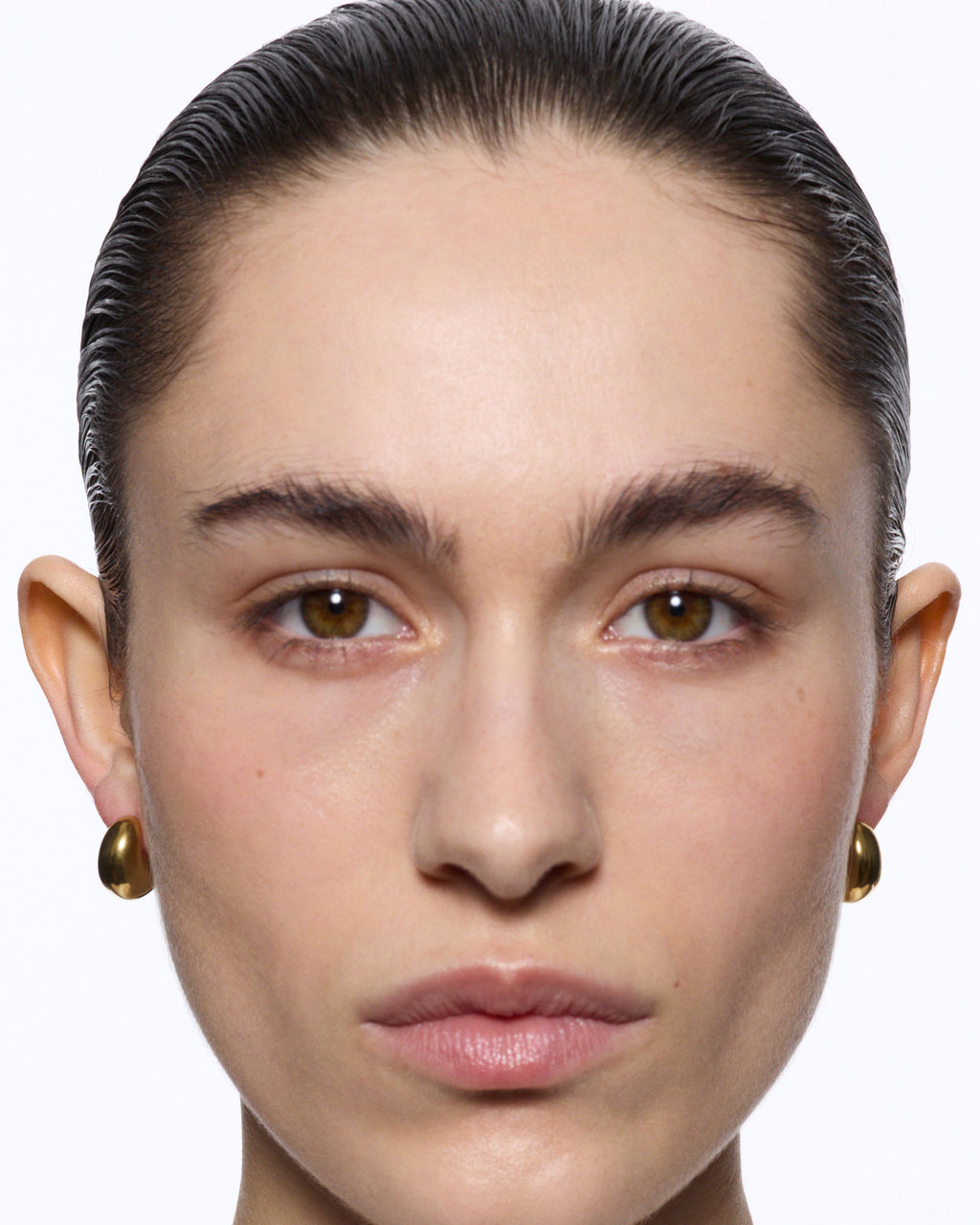 Tryvann Pillow Gold Plated Earrings