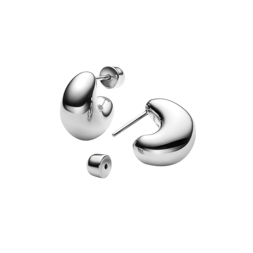 Tryvann Pillow Silver Earrings