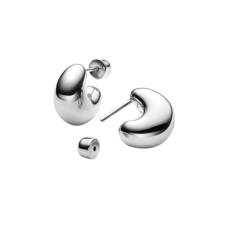Tryvann Pillow Silver Earrings