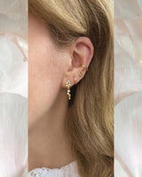 Twist 18K Gold Plated Earrings w. Zirconia Party Box