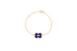 Unlock Arizona Blue 18K Gold & Ceramic Bracelet w. Diamonds