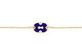 Unlock Arizona Blue 18K Gold & Ceramic Bracelet w. Diamonds