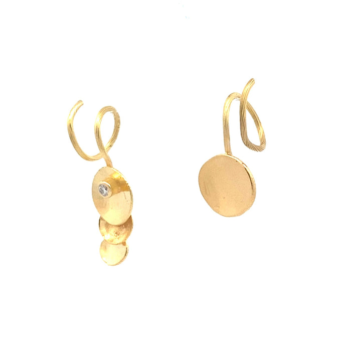 Diatom 18K & 22K Guld Ørering m. Diamant