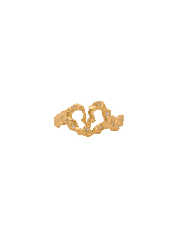 Unlove 18K Guld Ring m. Diamanter