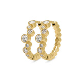 Lola 14K Guld eller Hvidguld Øreringe m. 0,8 ct Diamanter