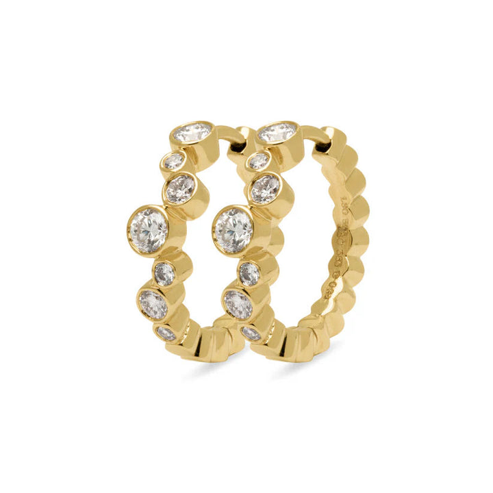 Lola 14K Guld eller Hvidguld Øreringe m. 0,8 ct Diamanter