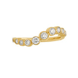 Sumi 14K Gold Ring w. Diamonds