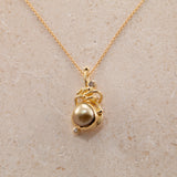 Gone Fishing 18K & 22K Guld Halskæde m. Champagnefarvede Diamanter