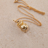 Gone Fishing 18K & 22K Guld Halskæde m. Champagnefarvede Diamanter