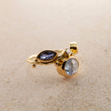 Seafire 18K & 22K Guld Ring m. Blå Safir & Diamanter