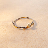 Seafire 18K, 22K & 24K Gold & Silver Ring w. Diamond