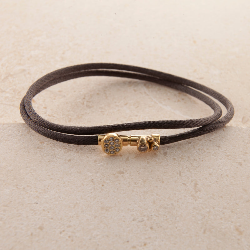 Sputnik 18K & 22K Gold Bracelet w. Diamonds