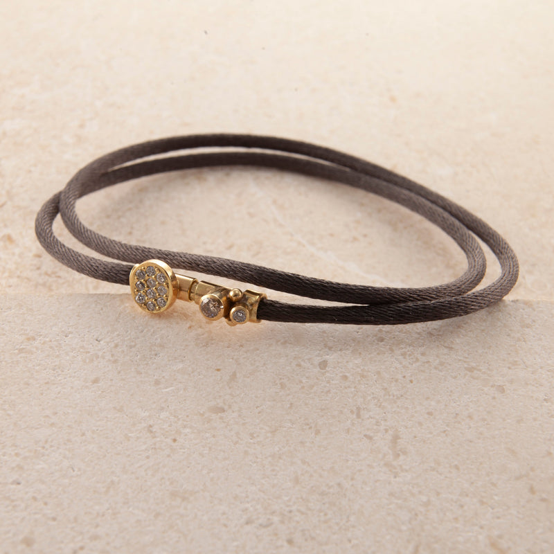 Sputnik 18K & 22K Gold Bracelet w. Diamonds