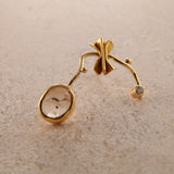 Breeze 18K & 22K Guld Ørering m. Safir & Diamanter