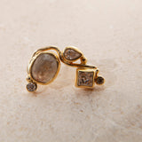 Seafire 18K & 22K Guld Ørering m. Diamanter