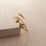 Tallulah Medium 18K & 22K Guld Hoops m. Diamant & Safir