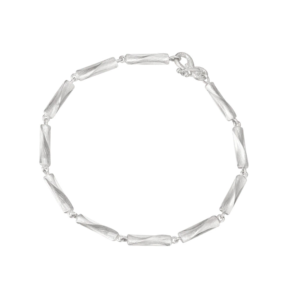 Vega Relief Silver Bracelet