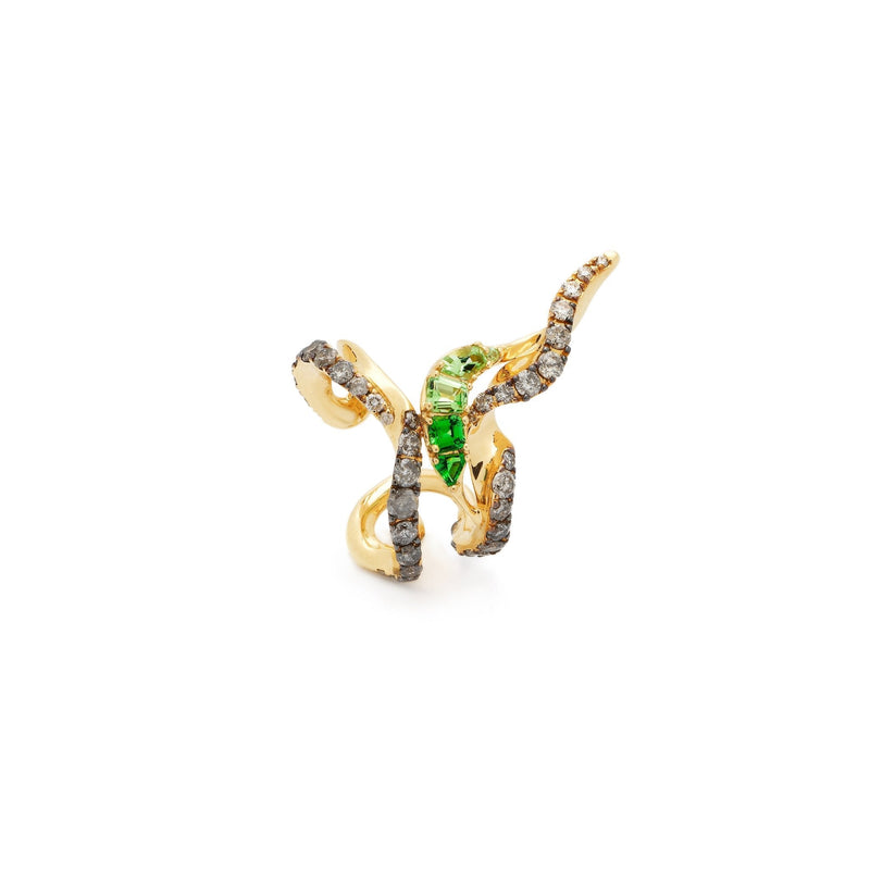 Spark Green 18K Guld Ørering