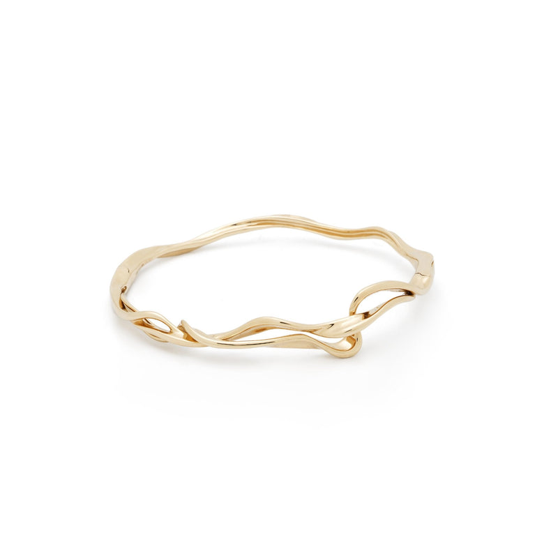 Vapour 18K Gold Bangle