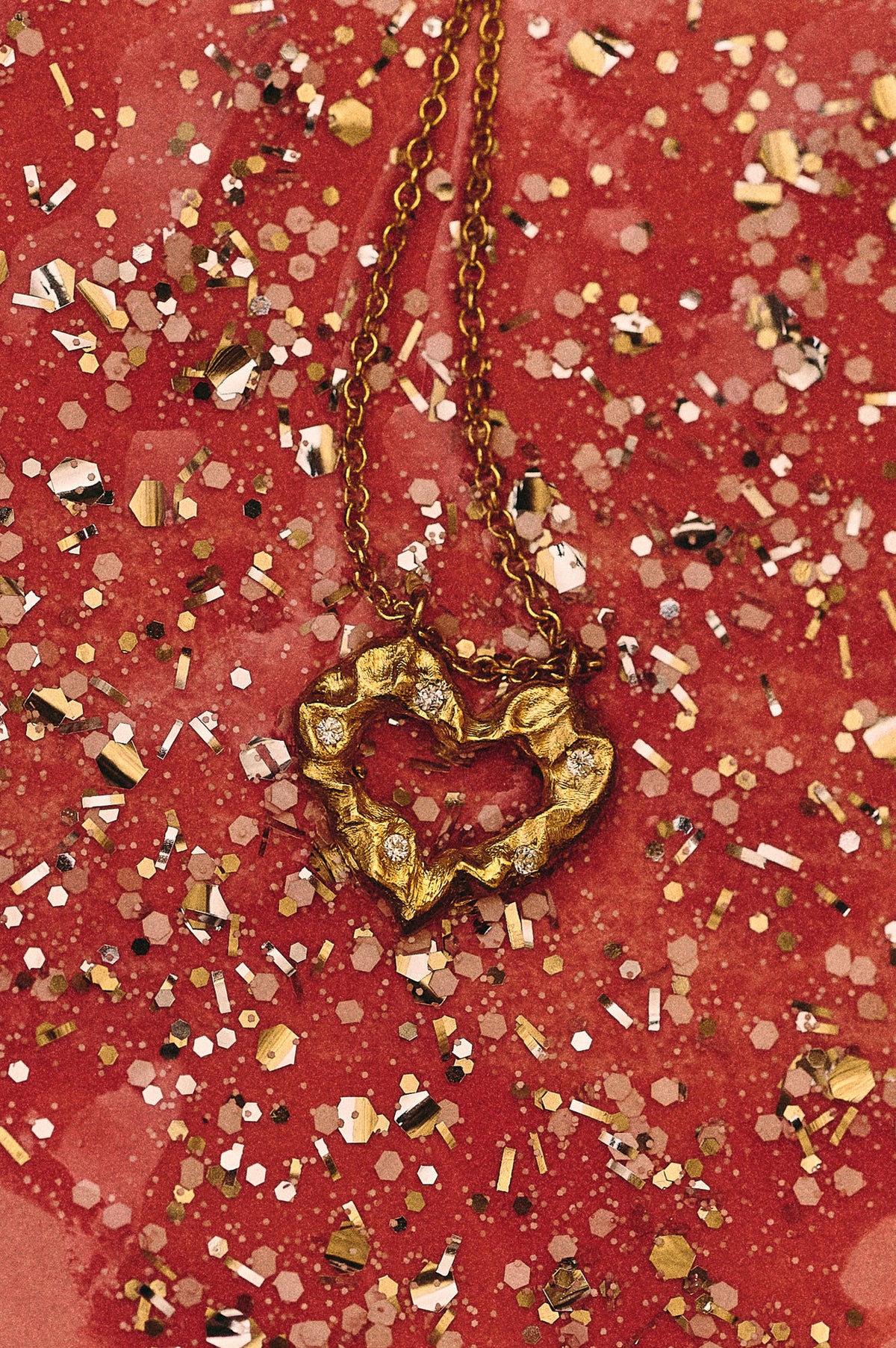 Herzliche 18k Gold Halskette