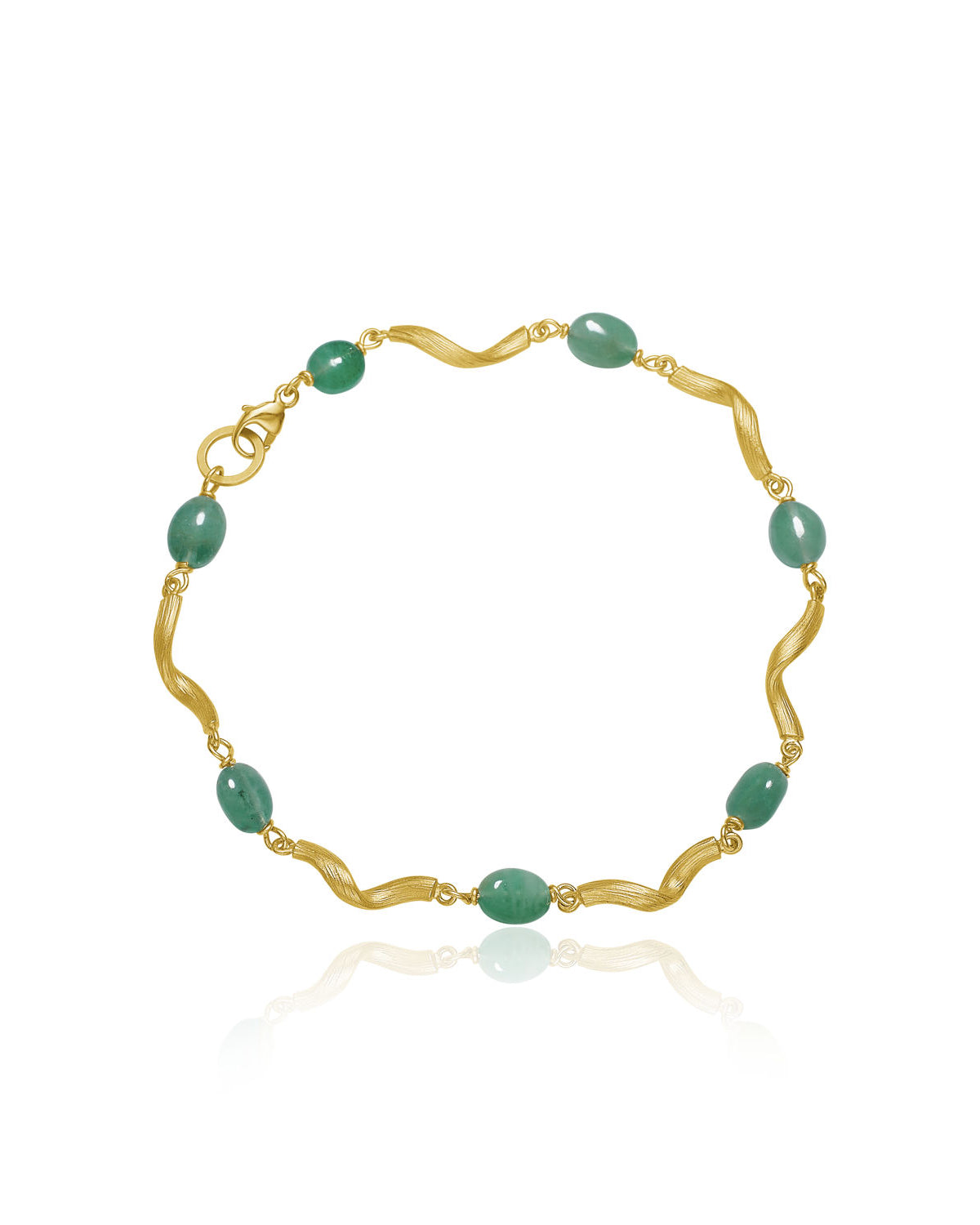 Vega Emerald 18k Goldarmband